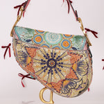 Ultra - Rare Dior 2020 "Dior in Lights" Sequin Beaded Saddle Bag - FashioNica