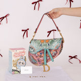 Ultra - Rare Dior 2020 "Dior in Lights" Sequin Beaded Saddle Bag - FashioNica