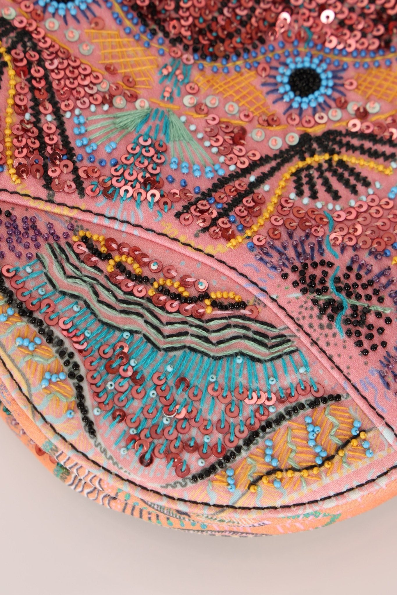 Ultra - Rare Dior 2020 "Dior in Lights" Sequin Beaded Saddle Bag - FashioNica