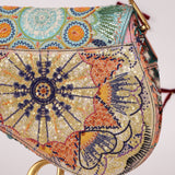 Ultra - Rare Dior 2020 "Dior in Lights" Sequin Beaded Saddle Bag - FashioNica