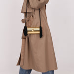 Ultra - Rare Fendi 1960s Gold Roma Coin Clasp Clutch - FashioNica