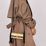 Ultra - Rare Fendi 1960s Gold Roma Coin Clasp Clutch - FashioNica