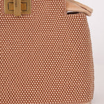 Ultra - Rare Fendi 2021 Haute Couture Light Pink Pearl and Velvet Small Peekaboo - FashioNica