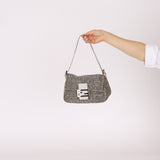 Ultra - Rare Fendi Beaded & Lizard Mini Mamma Baguette - FashioNica