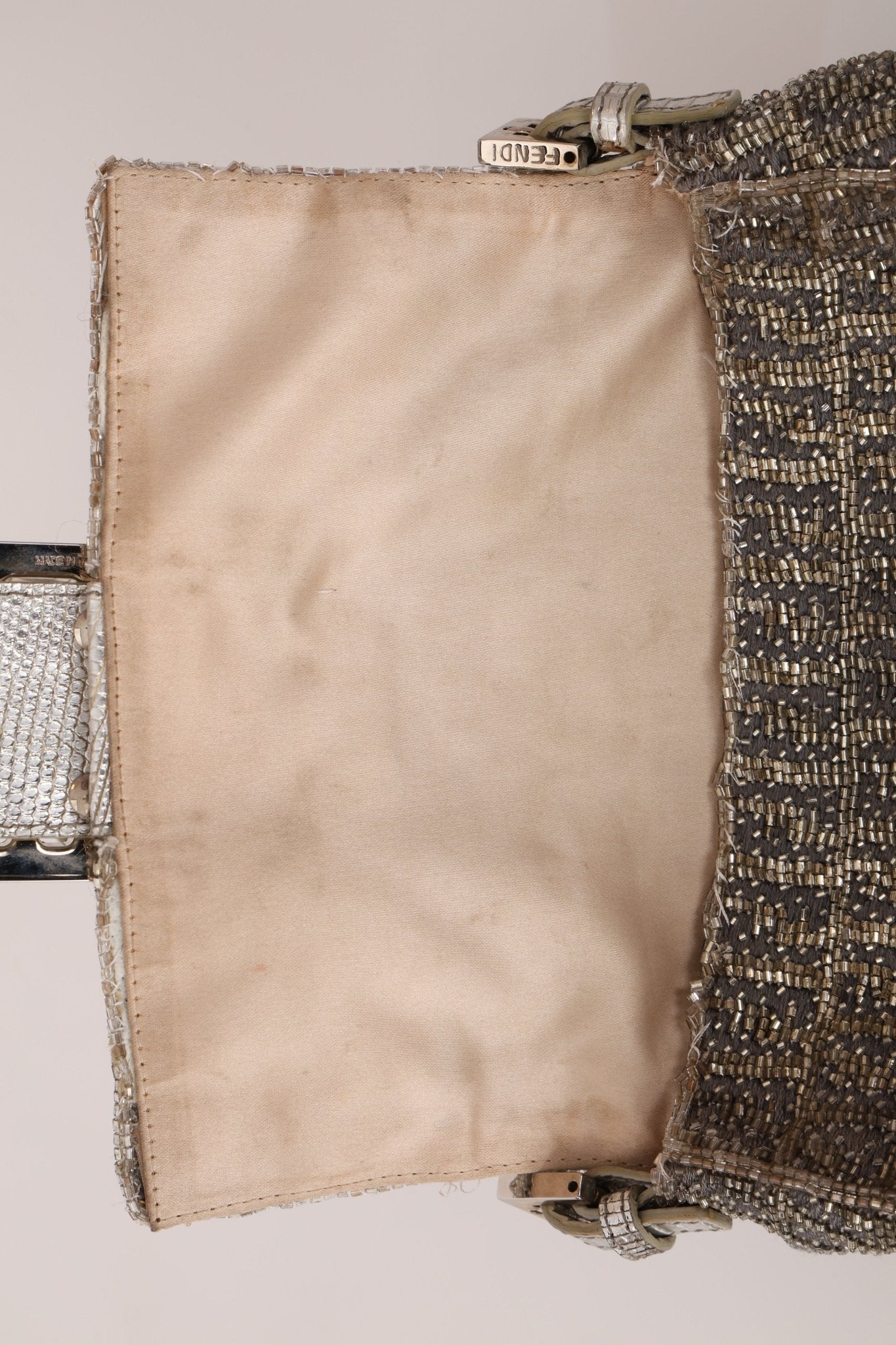 Ultra - Rare Fendi Beaded & Lizard Mini Mamma Baguette - FashioNica