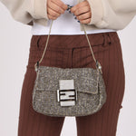 Ultra - Rare Fendi Beaded & Lizard Mini Mamma Baguette - FashioNica