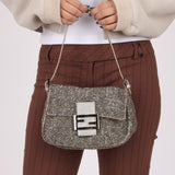 Ultra - Rare Fendi Beaded & Lizard Mini Mamma Baguette - FashioNica