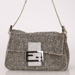 Ultra - Rare Fendi Beaded & Lizard Mini Mamma Baguette - FashioNica