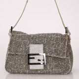 Ultra - Rare Fendi Beaded & Lizard Mini Mamma Baguette - FashioNica