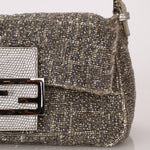 Ultra - Rare Fendi Beaded & Lizard Mini Mamma Baguette - FashioNica