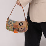 Ultra - Rare Fendi Beaded Lizard - Trimmed Baguette - FashioNica