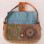 Ultra - Rare Fendi Beaded Lizard - Trimmed Baguette - FashioNica