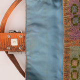 Ultra - Rare Fendi Beaded Lizard - Trimmed Baguette - FashioNica