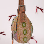 Ultra - Rare Fendi Beaded Lizard - Trimmed Baguette - FashioNica