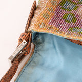 Ultra - Rare Fendi Beaded Lizard - Trimmed Baguette - FashioNica