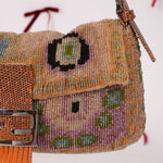 Ultra - Rare Fendi Beaded Lizard - Trimmed Baguette - FashioNica