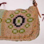 Ultra - Rare Fendi Beaded Lizard - Trimmed Baguette - FashioNica