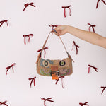 Ultra - Rare Fendi Beaded Lizard - Trimmed Baguette - FashioNica