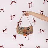 Ultra - Rare Fendi Beaded Lizard - Trimmed Baguette - FashioNica