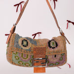 Ultra - Rare Fendi Beaded Lizard - Trimmed Baguette - FashioNica