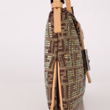 Ultra - Rare Fendi Double Flap Rhinestone Zucchino Baguette - FashioNica