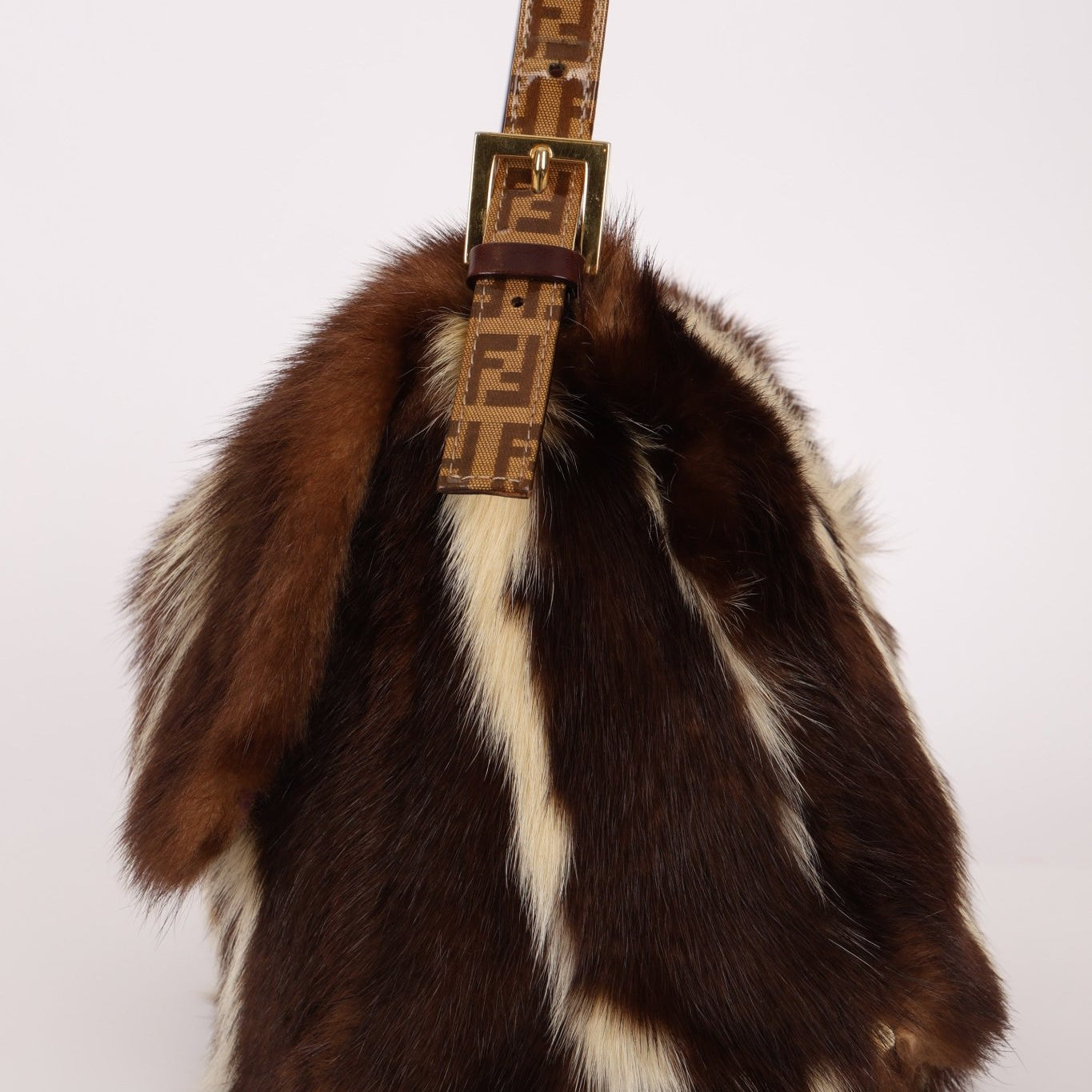 Ultra - Rare Fendi Fur and Zucchino Mamma Baguette - FashioNica