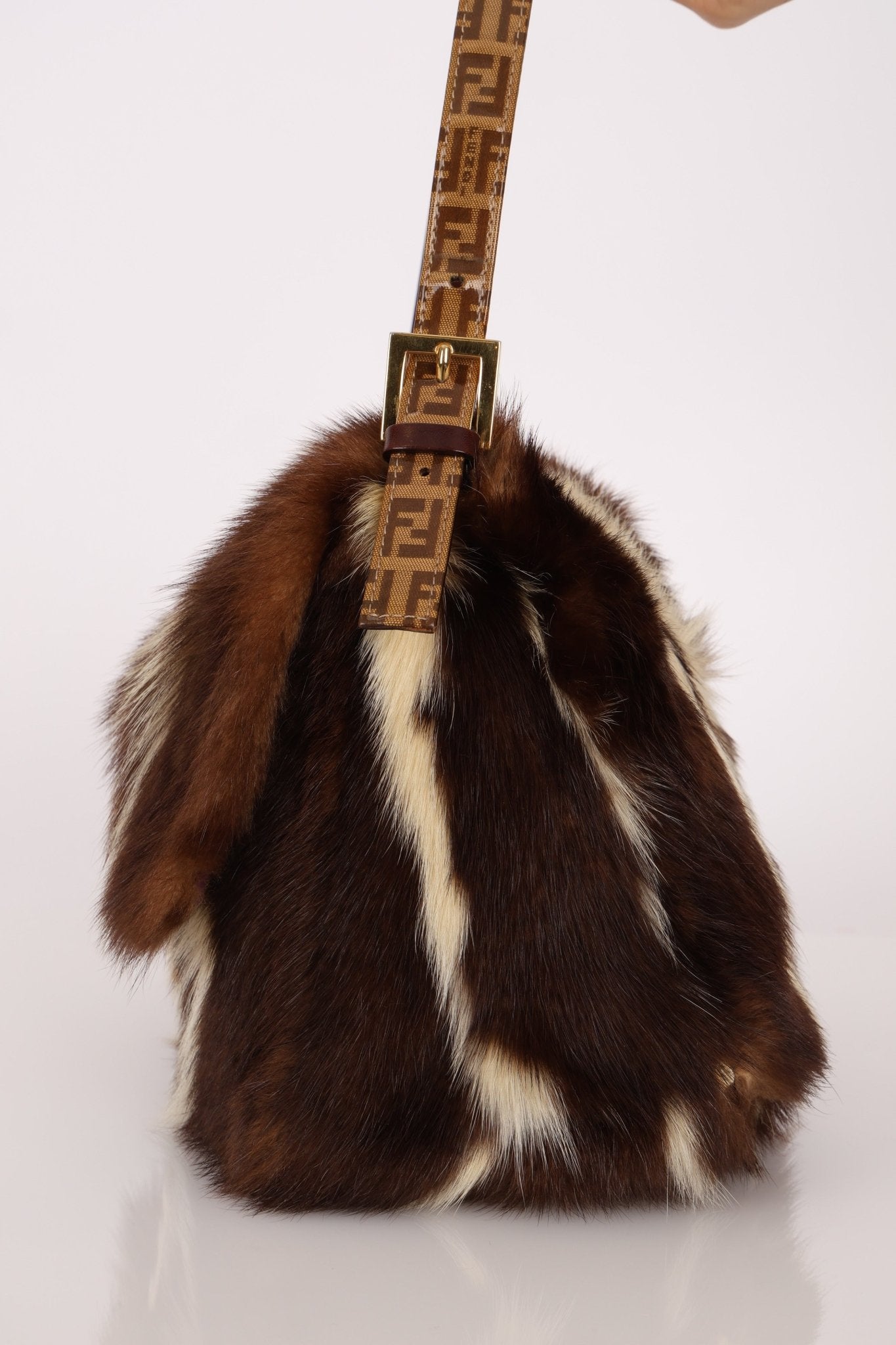Ultra - Rare Fendi Fur and Zucchino Mamma Baguette - FashioNica