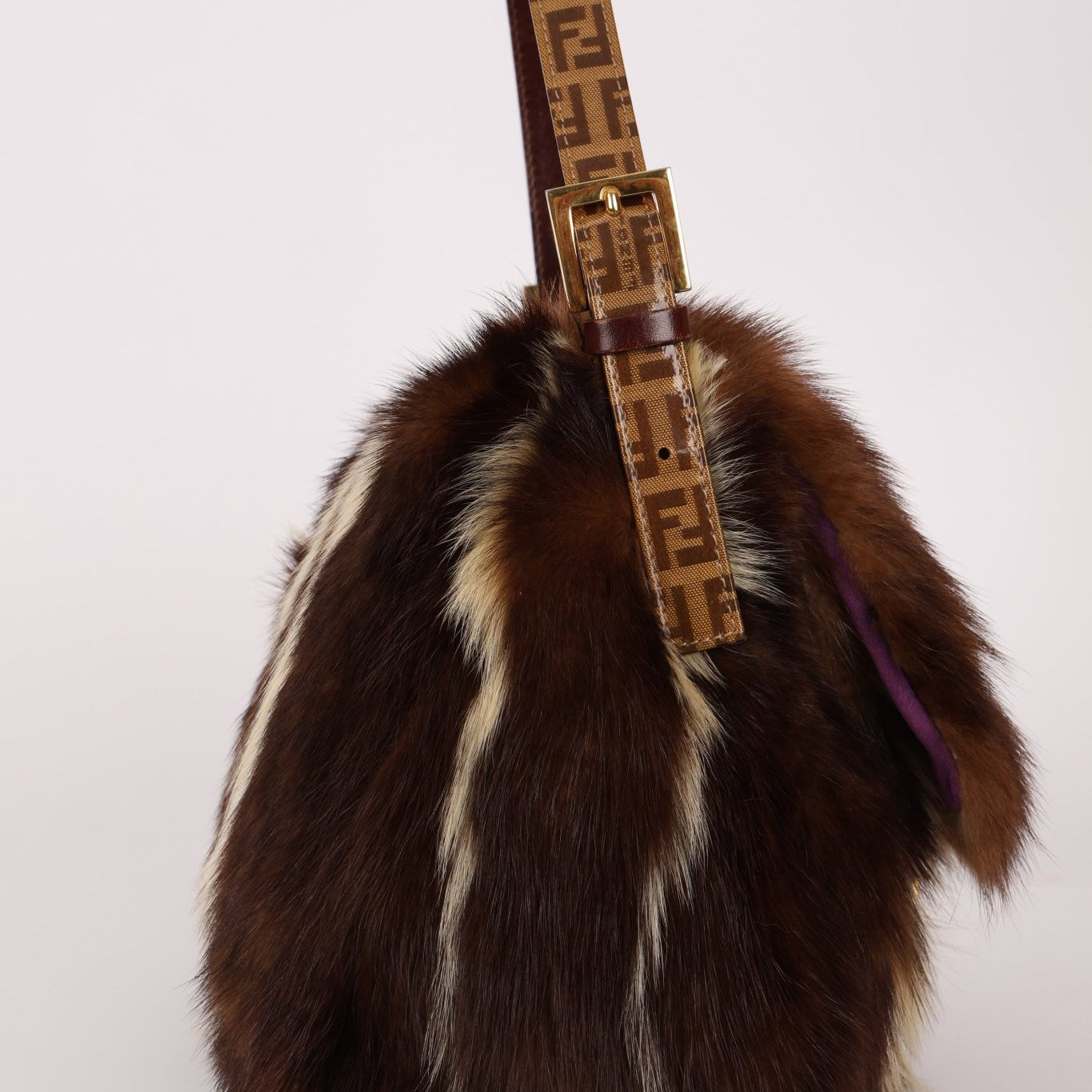 Ultra - Rare Fendi Fur and Zucchino Mamma Baguette - FashioNica