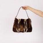 Ultra - Rare Fendi Fur and Zucchino Mamma Baguette - FashioNica