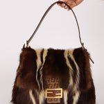 Ultra - Rare Fendi Fur and Zucchino Mamma Baguette - FashioNica