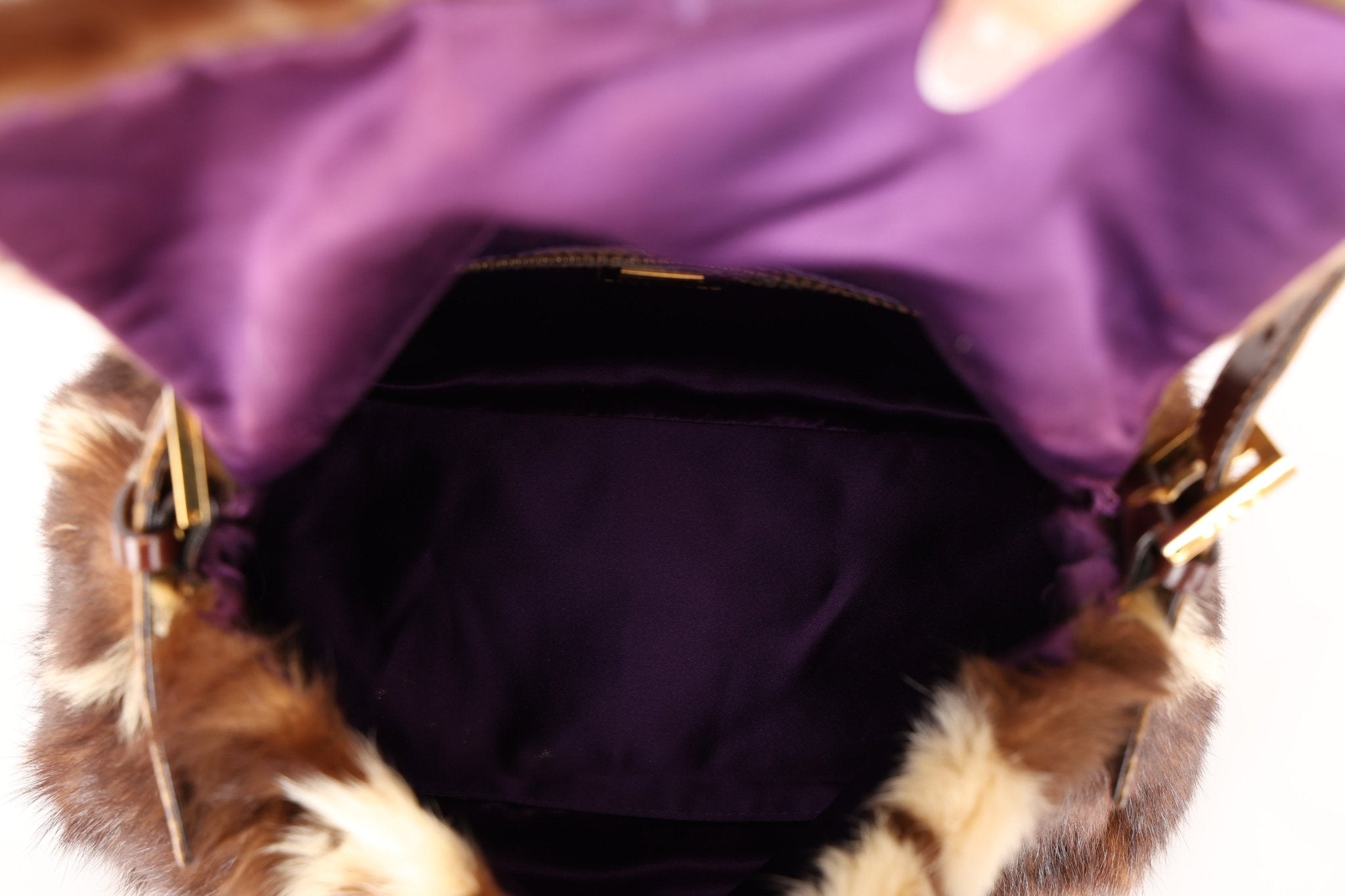 Ultra - Rare Fendi Fur and Zucchino Mamma Baguette - FashioNica