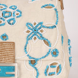 Ultra - Rare Fendi Linen Floral & Lizard Beaded Mamma Baguette - FashioNica