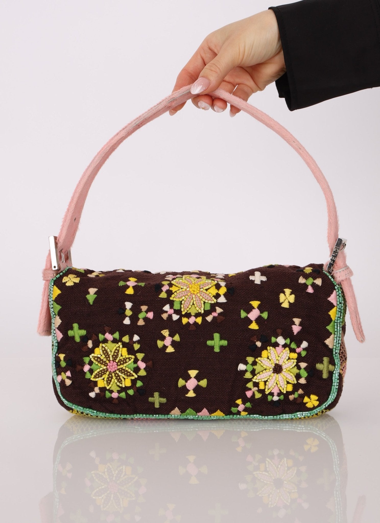 Ultra - Rare Fendi Ponyhair Beaded Baguette - FashioNica