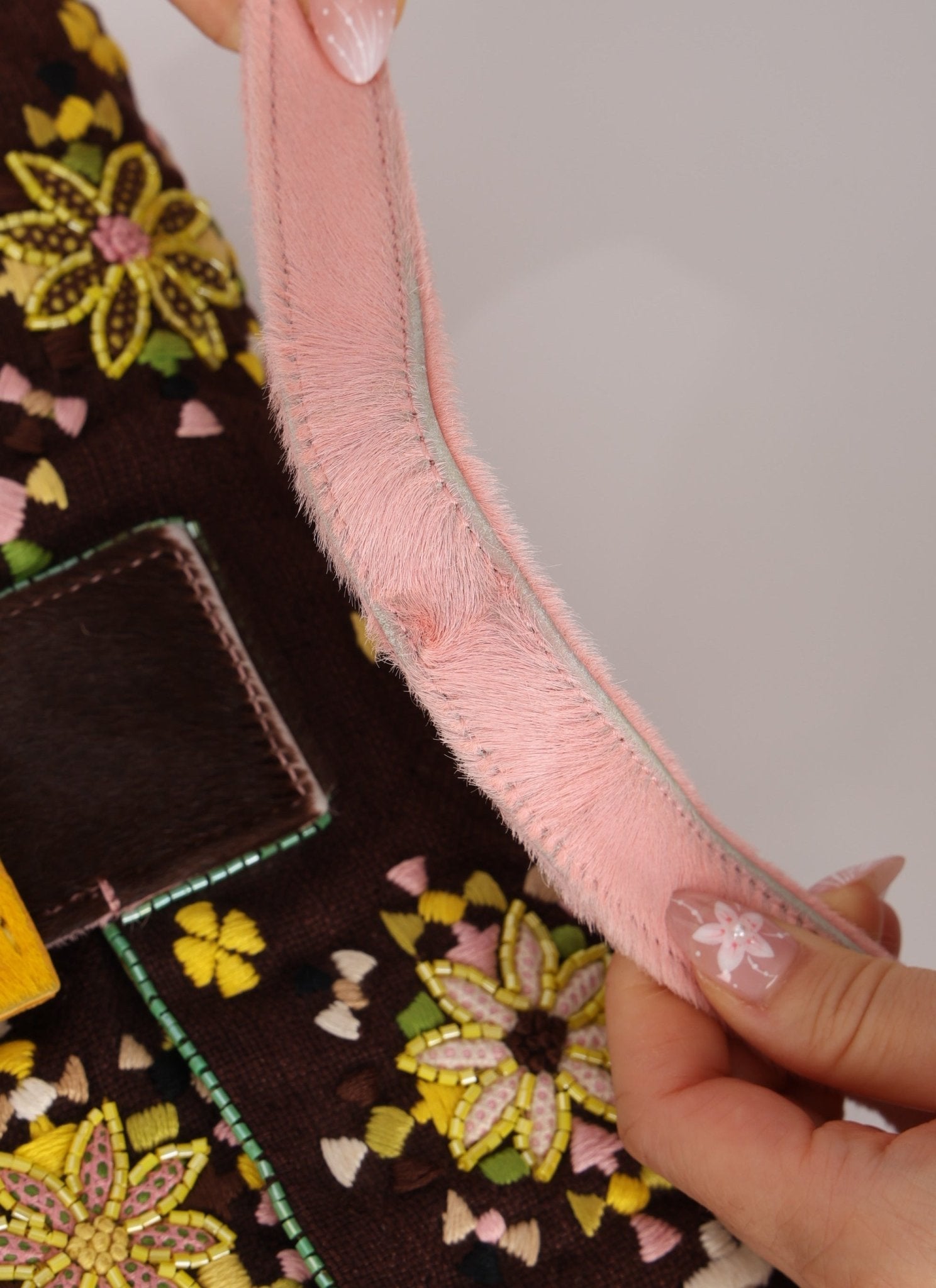 Ultra - Rare Fendi Ponyhair Beaded Baguette - FashioNica