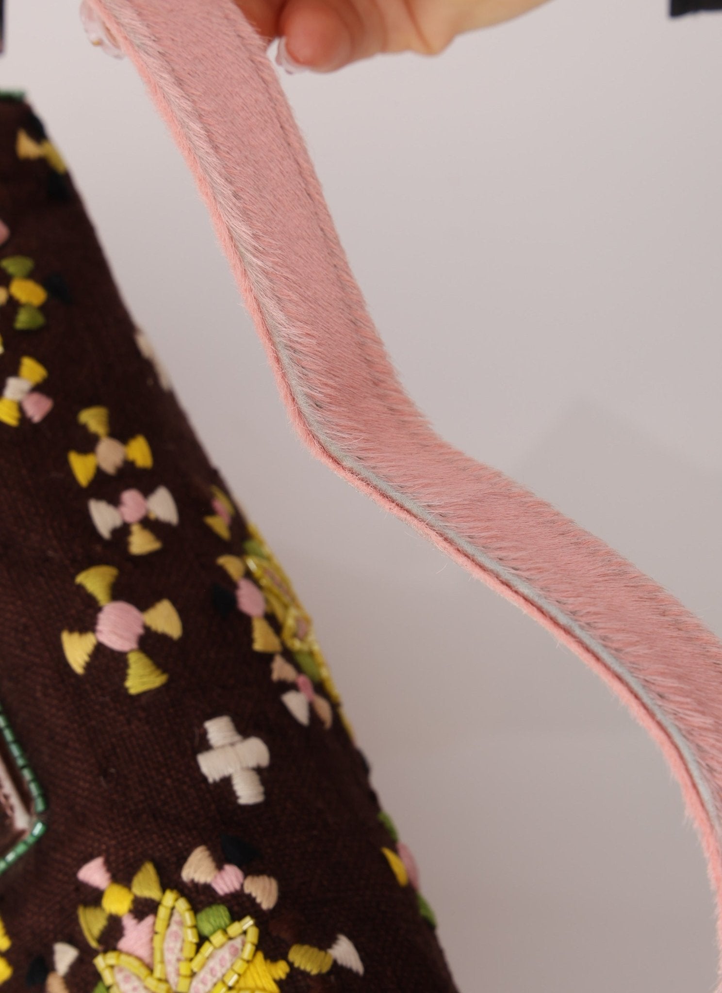 Ultra - Rare Fendi Ponyhair Beaded Baguette - FashioNica