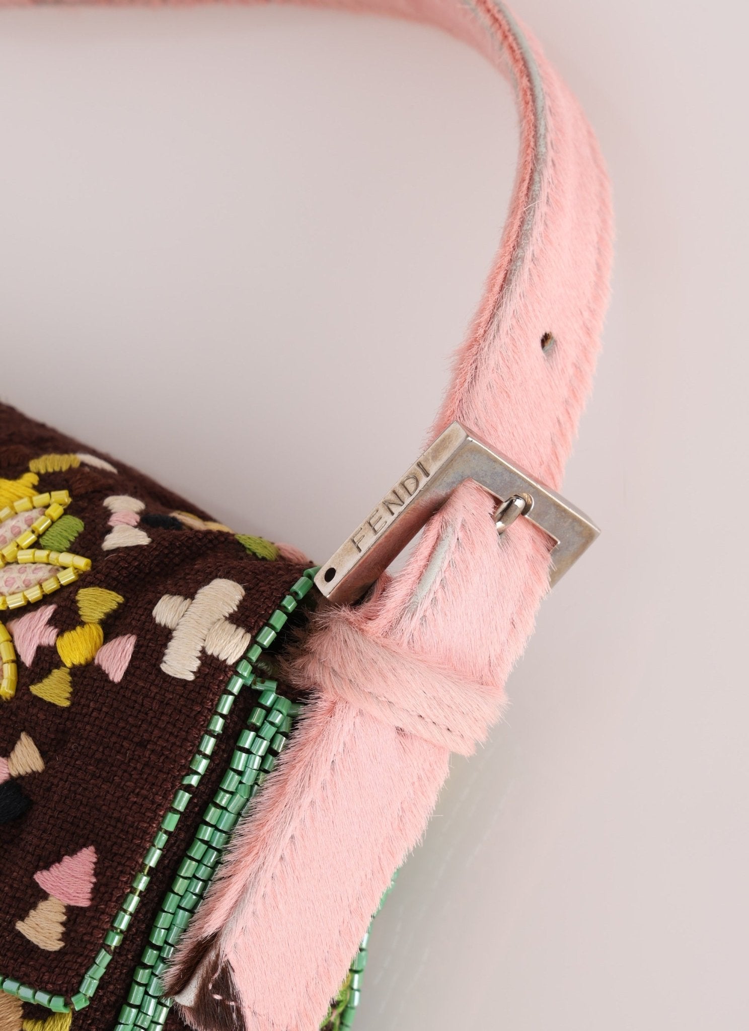 Ultra - Rare Fendi Ponyhair Beaded Baguette - FashioNica