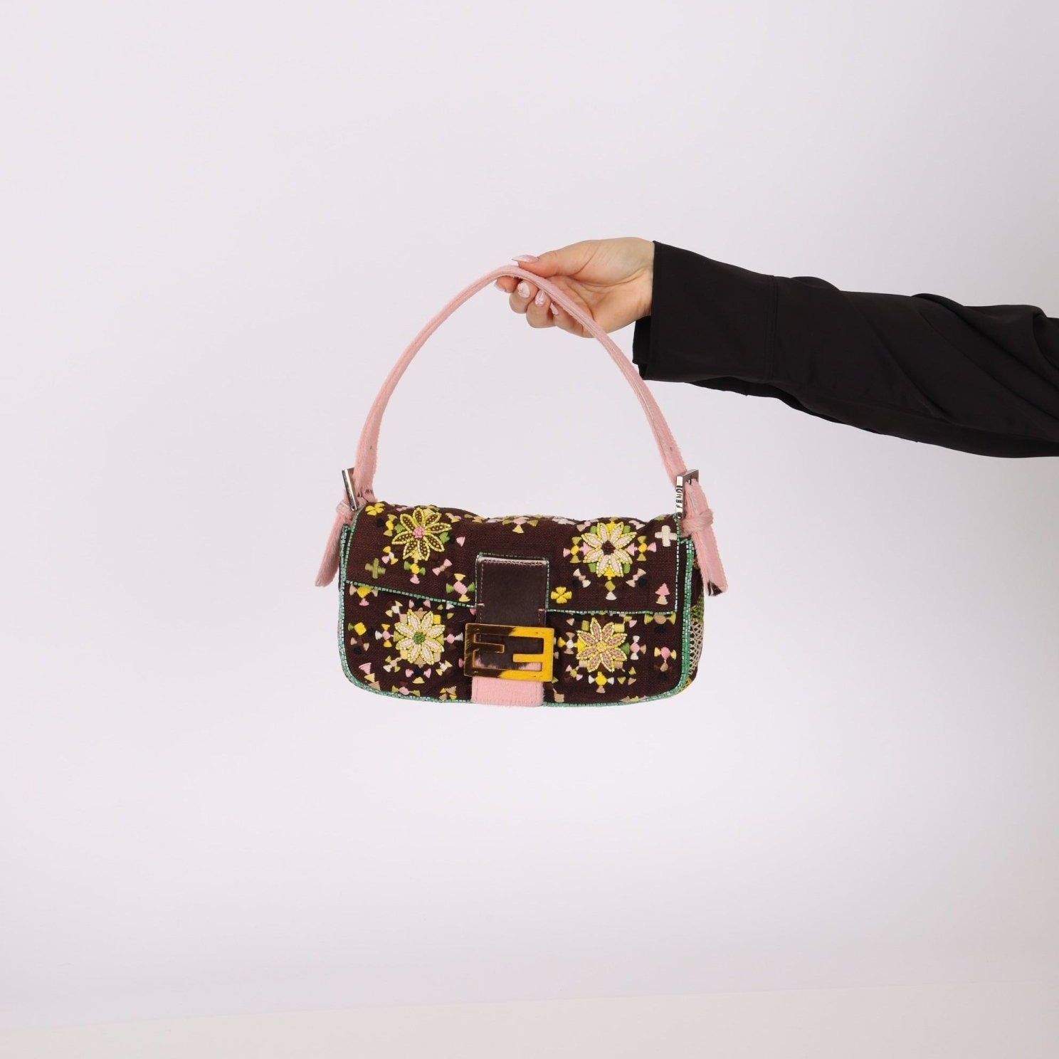 Ultra - Rare Fendi Ponyhair Beaded Baguette - FashioNica