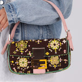 Ultra - Rare Fendi Ponyhair Beaded Baguette - FashioNica