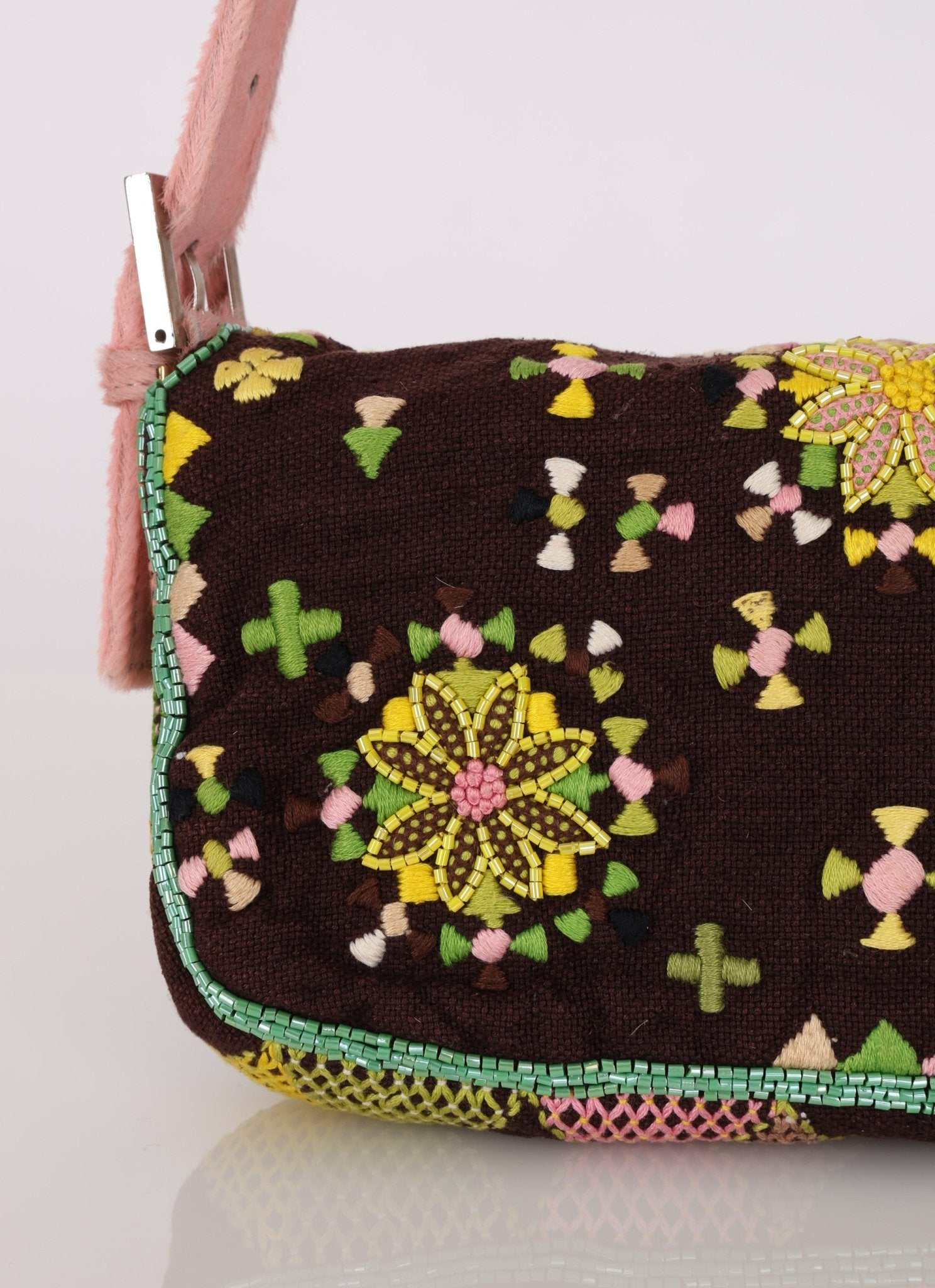 Ultra - Rare Fendi Ponyhair Beaded Baguette - FashioNica