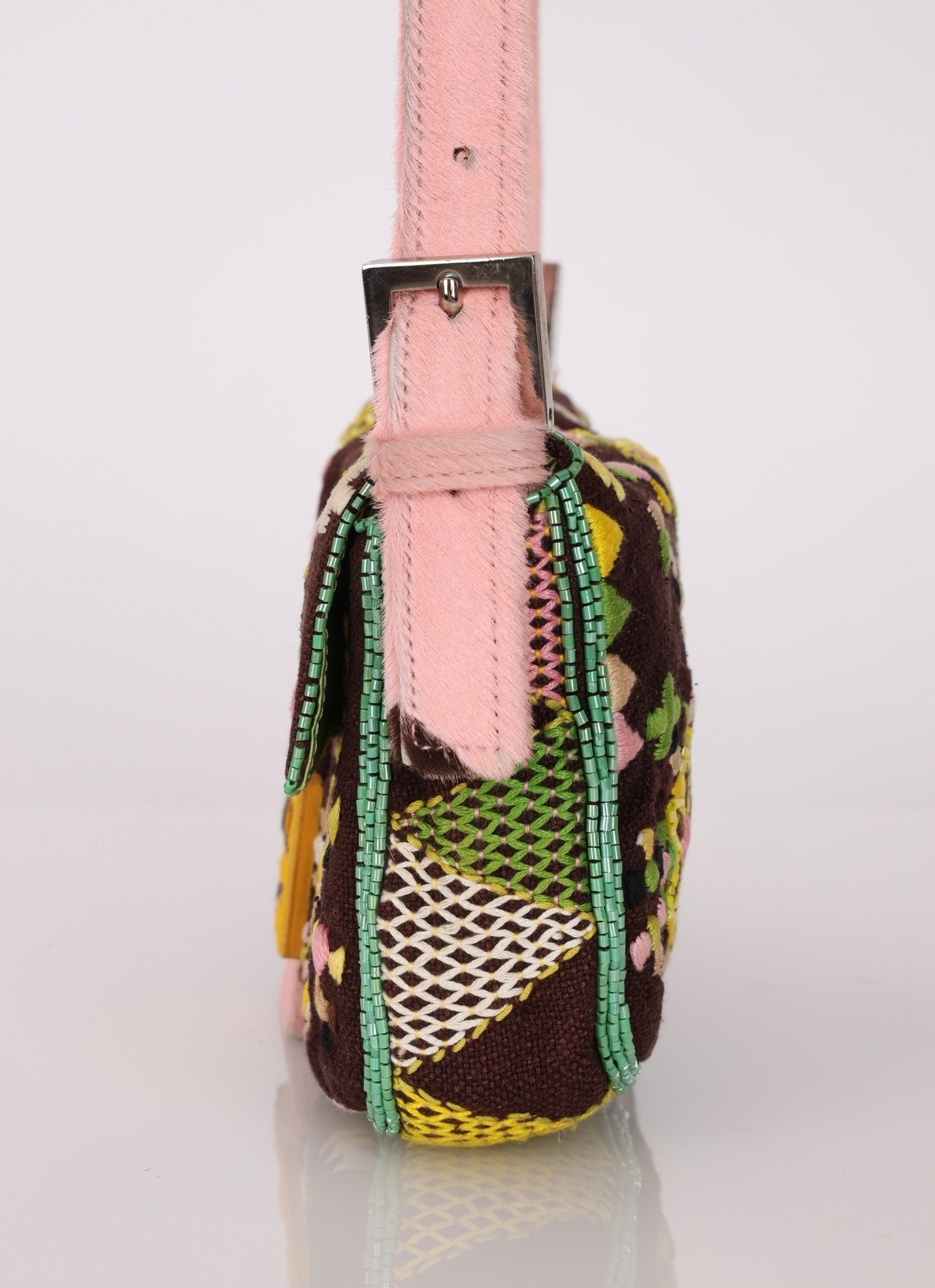 Ultra - Rare Fendi Ponyhair Beaded Baguette - FashioNica