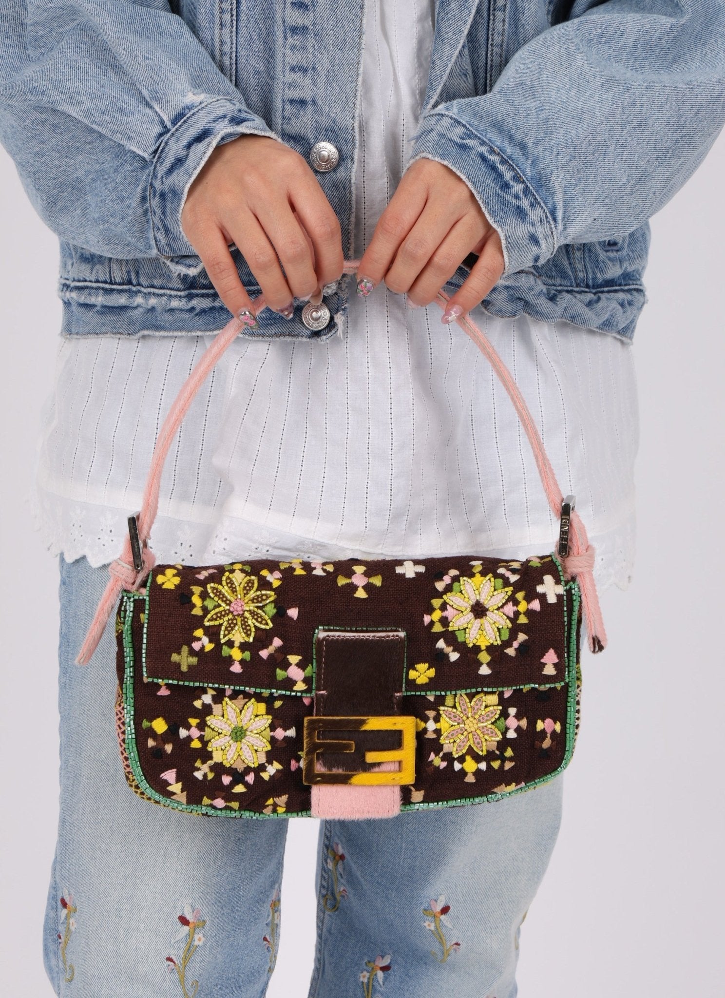 Ultra - Rare Fendi Ponyhair Beaded Baguette - FashioNica