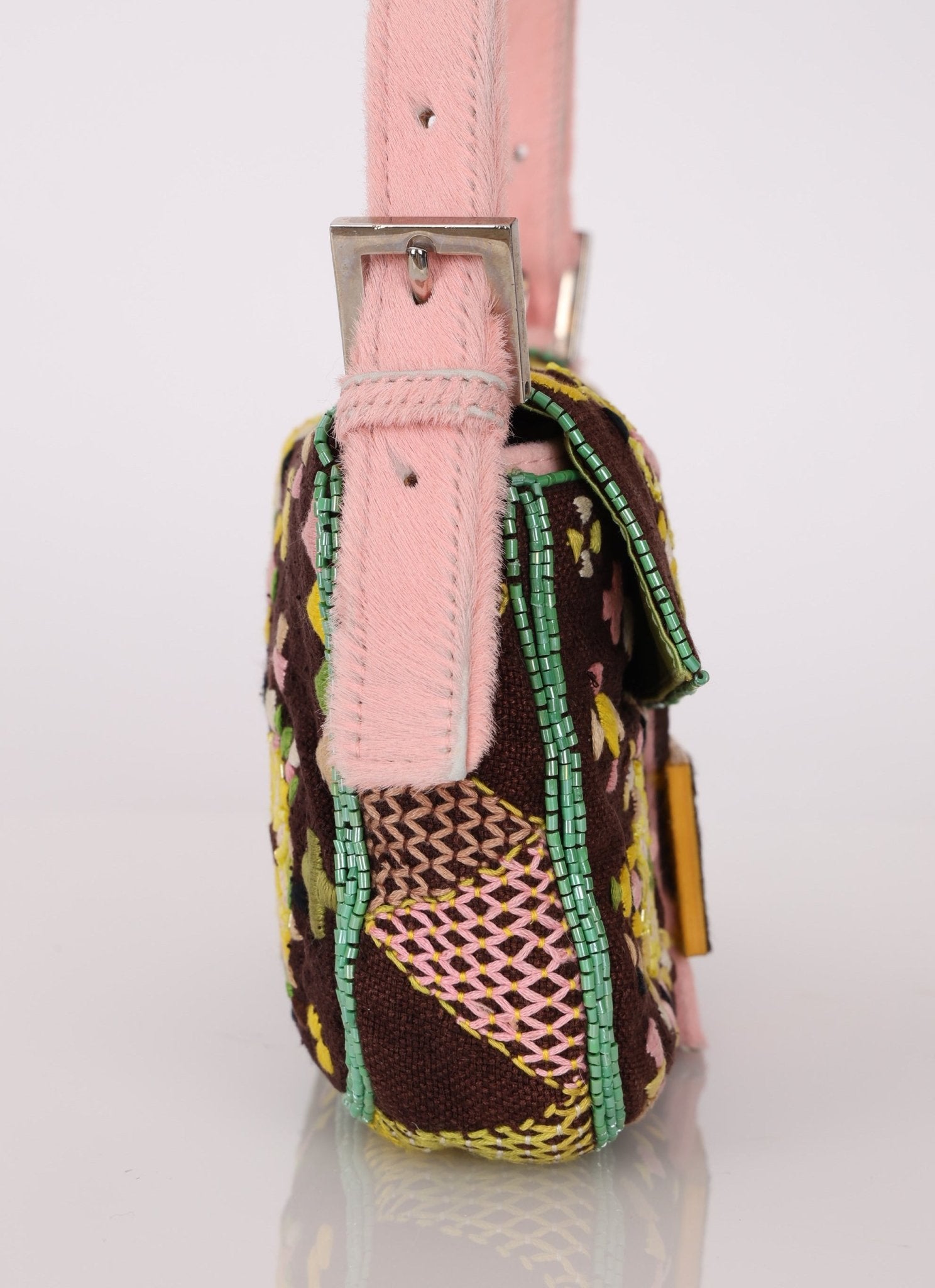 Ultra - Rare Fendi Ponyhair Beaded Baguette - FashioNica