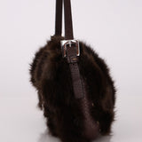 Ultra - Rare Fendi Rabbit Selleria Chocolate Mini Baguette - FashioNica