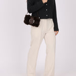 Ultra - Rare Fendi Rabbit Selleria Chocolate Mini Baguette - FashioNica