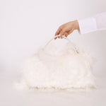 Ultra - Rare Fendi White Ostrich Feather Baguette - FashioNica