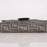 Ultra - Rare Fendi Zucca Metallic Crystal Baguette - FashioNica