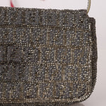 Ultra - Rare Fendi Zucchino Beaded Mini Baguette on Lizard Strap - FashioNica