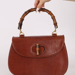 Ultra - Rare Gucci 1947 Lizard Bamboo Large Top Handle Bag - FashioNica