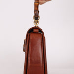 Ultra - Rare Gucci 1947 Lizard Bamboo Large Top Handle Bag - FashioNica