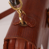 Ultra - Rare Gucci 1947 Lizard Bamboo Large Top Handle Bag - FashioNica